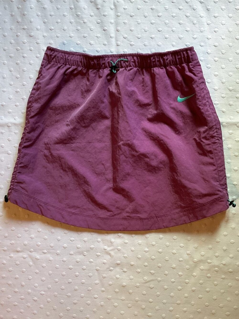 NWT Women’s Nike Sportwear Swoosh Woven High Rise Skirt, Purple, Sz S